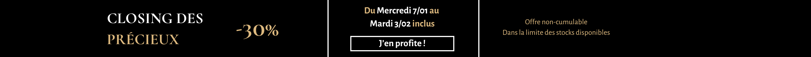 Closing des précieux